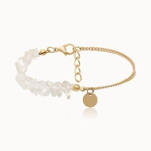 **DORINDA* Gold x Clear Stone Fashion Bracelet